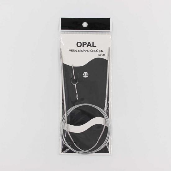 Opal Metal Misinalı Örgü Şiş(100cm)No:3